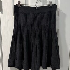 CAbi Vogue Ribbed Aline sweater skirt